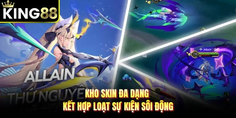 Kho skin đa dạng kết hợp loạt sự kiện sôi động