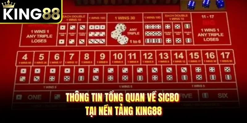 Thông tin tổng quan về Sicbo tại nền tảng King88